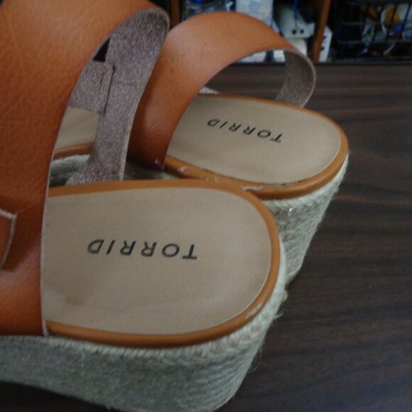 Torrid Espadrille Platform Wedge Sandal Pre Owned Sz 13ww - Picture 6 of 7